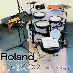 [ б/у ] Roland Roland V-Drums Portable NAGAOKA наушники стул пюпитр палочка руководство пользователя коврик в комплекте 