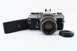 OLYMPUS OM-1 シルバー + F.Zuiko Auto-S 50mm f/1.8 レンズセット [現状品] ストラップ付き