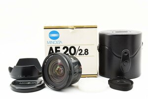 Minolta AF 20mm f/2.8 Sony Minolta αマウント Aマウント [美品] 元箱 ケース レンズフード付き 広角レンズ ニュータイプ