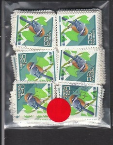 〒432-88　普通切手　日本の自然　モズ　使用済　200枚　②　
