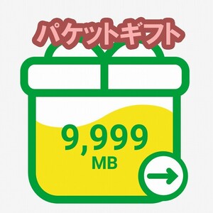mineo マイネオ パケットギフト 9999MB (約10GB) ポイント消化 匿名 9,999MB