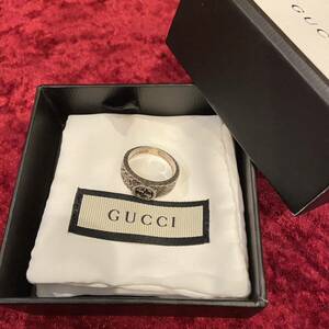 SV925 シルバー925 GUCCI グッチ GGモチーフ アラベスクリング リング 指輪 アクセサリー 