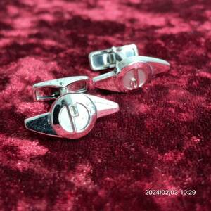 dunhill Dunhill spin na-d Logo silver group cuffs cuffs button cuff links accessory 