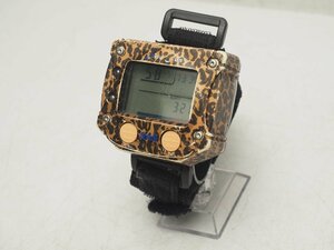 SAS エスエーエス DIVE FUN ダイブファン ダイブコンピューター バッテリー交換済 ヒョウ柄 スキューバダイビング用品[1J-59478]