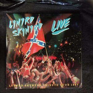 D05 中古LP 中古レコード LYNYRD SKYNYRD live tribute tour 1987 southern by the grace of god US盤 2LP MCA2-8027 レーナードスキナード