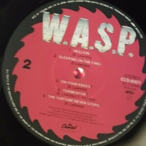 D05 中古LP 中古レコード W.A.S.P 魔人伝 ECS-81671 帯付国内盤 obi ポスター欠品 waspの画像8