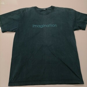 D05 バンドTシャツ　クラムボン　imagination ロゴT　CLAMMBON 深緑