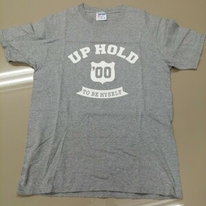 D05 バンドTシャツ　アップホールド　杢グレー　ロゴT　UP HOLD to be myself