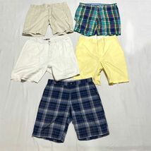 34本 セット チノショーツ ショートパンツ ラルフローレン トミーヒルフィガー ブランドミックス 古着卸 まとめ売り 1円スタート_画像6