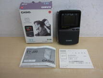 55773◆CASIO ポケット液晶カラーテレビ EV-200 TFT ACTIVE MATRIX　通電確認OK_画像1