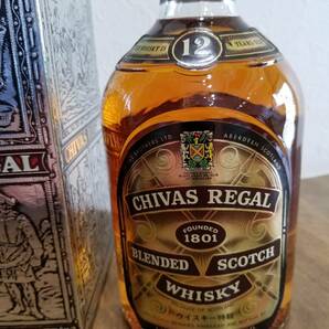 ◆【56045】特撰古酒◆CHIVAS REGAL 12年 ウイスキー特級 43％ 750ｍｌ 箱付き◆の画像3
