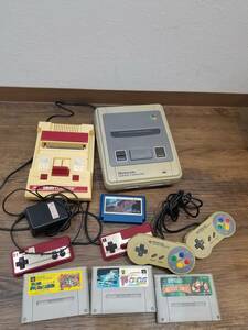 ◆【56312C】中古激安◆レトロゲーム　現状特価　NINTENDO　ファミリーコンピュータ　スーパーファミコン　本体ソフトなどまとめ◆