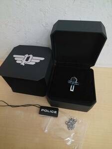 55677* Police necklace men's POLICE FRAMED Cross pendant stainless steel necklace 