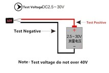 ☆RGK 小型オンボードデジタル電圧計 グリーン☆ドローン ヘリ 飛行機 バイク 車 FPV 電子機器 DIY_画像3