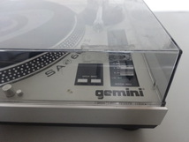 8746★ gemini ターンテーブル SA600Ⅱ レコードプレイヤー オーディオ機器 通電確認のみ ジャンク品_画像5