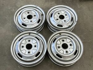 【送料込み】Mitsubishi U42V U42T Minicab truck Genuine 12Inch 3.50B PCD114.3 4穴 スチールWheels 鉄Wheels 4本 旧vehicle