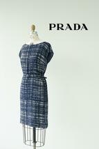 PRADA プラダ ベルト付 ノースリーブ ワンピース size 38 0514801_画像1