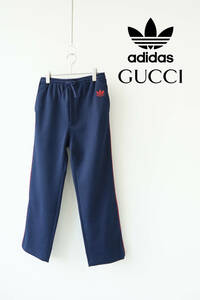 2023SS GUCCI × adidas グッチ × アディダス レーヨン トラック パンツ size 46 702181 0430573