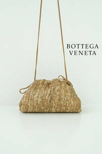 BOTTEGA VENETA ボッテガヴェネタ ミニ ザ ポーチ 20 ショルダー　バッグ コルク レザー キャメル 0504574