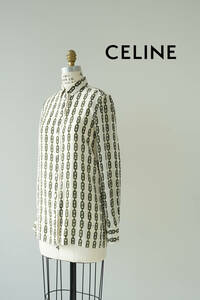 CELINE by Phoebe Philo セリーヌ フィービー トリオンフ シルク シャツ size 34 0510
