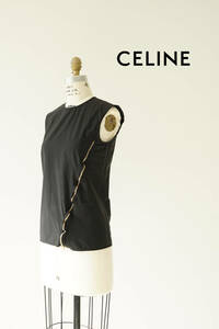 CELINE by Phoebe Philo セリーヌ フィービー ジップ ノースリーブ シャツ size 34 0510