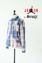 NIKE × AWAKE ナイキ ジョーダン × アウェイク NYシャツ フランネル チェックシャツ size XS 0511031_画像1