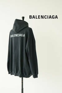 2022AW BALENCIAGA バレンシアガ ラインストーンロゴ パーカー size XXS 620947 0522865