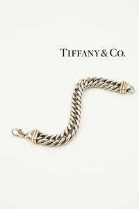 Tiffany & Co YG750 & AG925 ティファニー チェーン ブレスレット 0529861