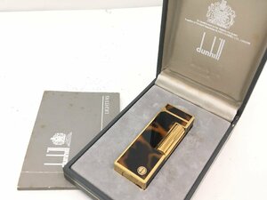  Dunhill газовая зажигалка панцирь черепахи × Gold с коробкой текущее состояние доставка б/у [MA050005]