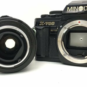 MINOLTA X-700 / MD ZOOM 28-85mm 1:3.5-4.5 一眼レフカメラ 付属品付き ジャンク 中古【UW050047】の画像3