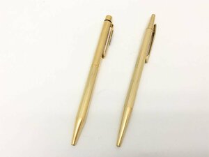 モンブラン ノブレス / シェーファー GOLD ELECTROPLATED ゴールド ボールペン 2点 まとめ 筆記未確認 現状渡し 中古【UW050123】