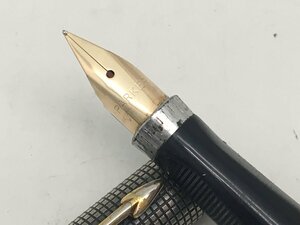 PARKER パーカー STERLING CAP＆BALLEL 万年筆 ペン先 14K スターリングシルバー 筆記未確認 現状渡し 中古【UC050026】