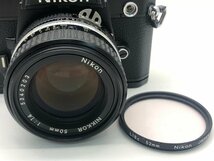 Nikon FE2 / NIKKOR 50mm 1:1.4 一眼レフカメラ ジャンク 中古【UW050158】_画像3