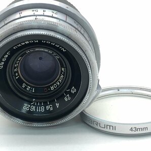 Nikon NIKKOR・C Auto 1:2.5 f=3.5cm 一眼レフカメラ用 レンズ ジャンク 中古【UW050223】の画像3