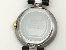 RADO ラドー 204.4079.4N クォーツ 腕時計 レディース 黒文字盤 稼働品 電池交換済み 中古【UW050261】_画像4