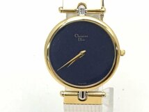 Christian Dior クリスチャン ディオール 3026 腕時計 シルバー ゴールド 動作未確認 現状渡し【UW050274】_画像2