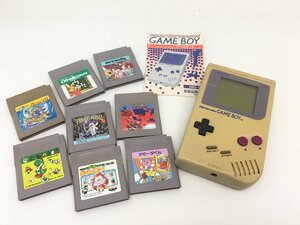 任天堂 ゲームボーイ DMG-01 初代 本体 / ヨッシーのたまご 他 ソフト 8点 まとめ 現状渡し 中古【UW050335】