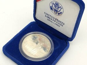 ◆UNITED STATES LIBERTY COINS 1886-1986 アメリカ 記念コイン 硬貨 自由の女神 ケース付き 【UC050043】