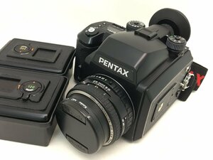 PENTAX 645N / smc PENTAX-FA 645 1:2.8 75mm 中判カメラ 付属品付き ジャンク 中古【MA050046】