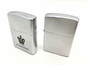 ■Zippo SAITAMA TOYOTA 1993年製 / 自由の女神 1994年製 オイルライター シルバー 2点 まとめ 火花あり 中古【MA050067】