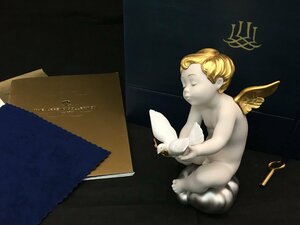 Lladro #17903 Legend коллекция ангел Peace ключ имеется / оригинальный box имеется керамика figyu Lynn украшение б/у [UW050716]