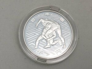* Tokyo 2020 Olympic состязание собрание память тысяч иен серебряная монета . устойчивый деньги [ рестлинг ] б/у [MA050083]