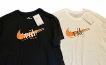 新品 正規品【NIKE/ナイキ】ナイキ スウッシュ ロゴ Tシャツ ２枚セット◆L◆白 黒◆半袖Tシャツ◆ホワイト ブラック_画像2