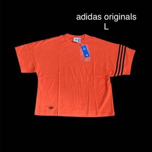 新品 正規品【adidas Originals】アディダスオリジナルス アディカラー Neuclassics 半袖Tシャツ オレンジ◆L◆