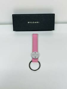 １円 スタート BVLGARI チャーム ストラップ キーホルダー ブルガリ ビーゼロワン キーリング シルバー ピンク ロゴマニア