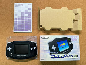 GBA* Game Boy Advance black black body * box * instructions attaching beautiful goods 
