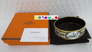 〔COLOURS〕 新品同様・正規店購入品■エマイユ GM■バングル■馬■ＨＥＲＭＥＳ