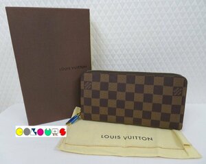 〔COLOURS〕 未使用・展示品■ジッピー・ウォレット■Ｎ60015■ダミエ■エベヌ■ラウンドファスナー長財布■Louis Vuitton