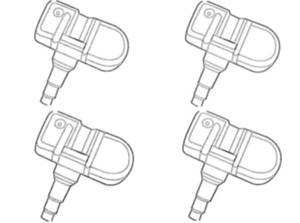 4個 キャデラック用 エスカレード CTS DTS SRX STS TPMSセンサー 空気圧センサー
