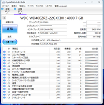 使用397時間 Western Digital WD40EZRZ 4TB 3.5インチ SATA HDD_画像10